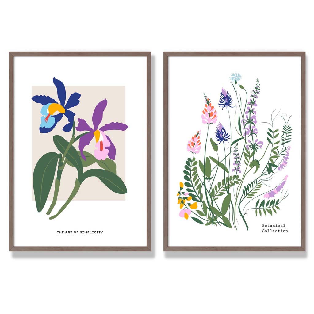 Frühling Blumen Kunstdruck Set für die Wanddekoration 7