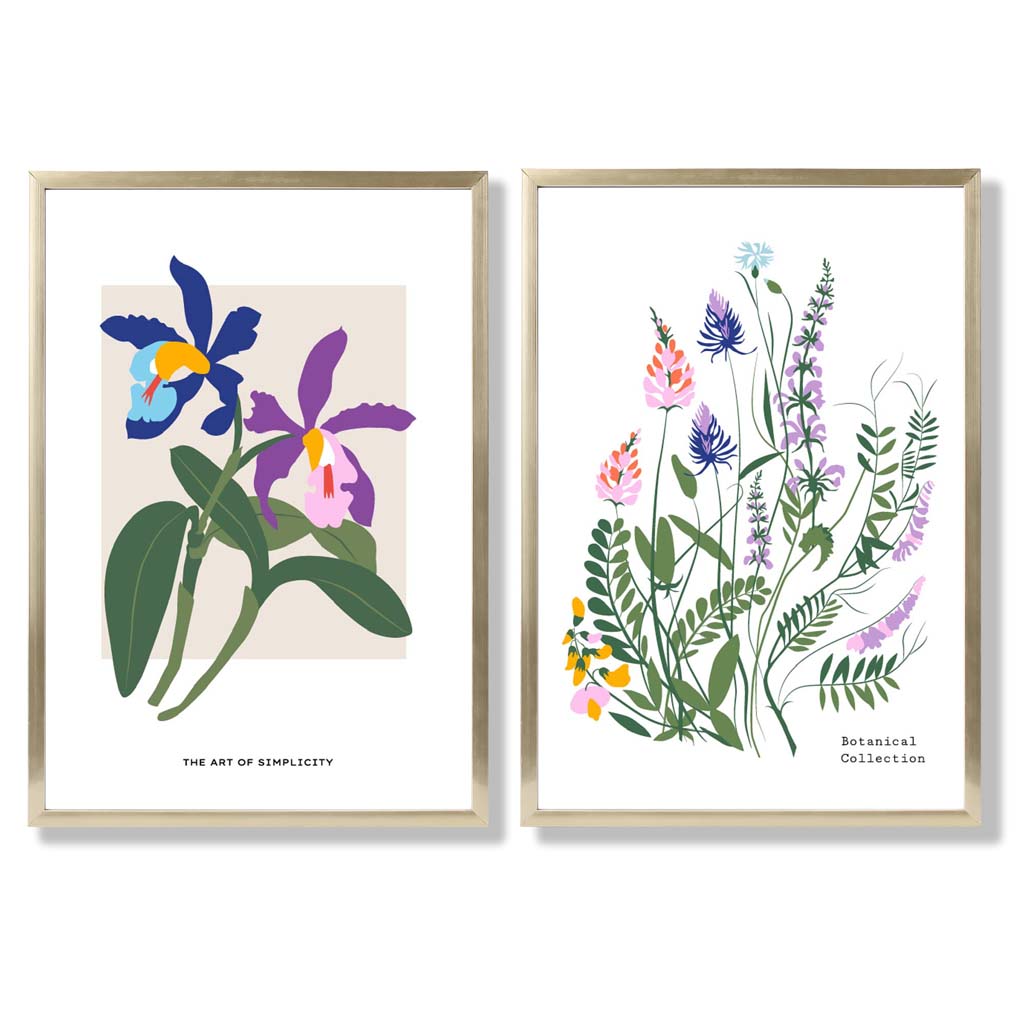 Frühling Blumen Kunstdruck Set für die Wanddekoration 8