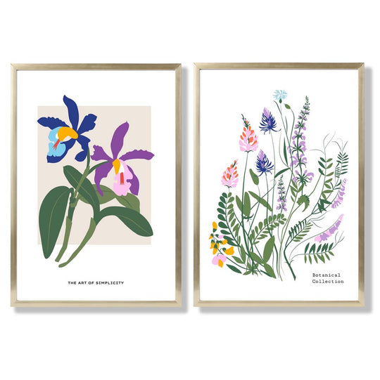 Frühling Blumen Kunstdruck Set für die Wanddekoration 8