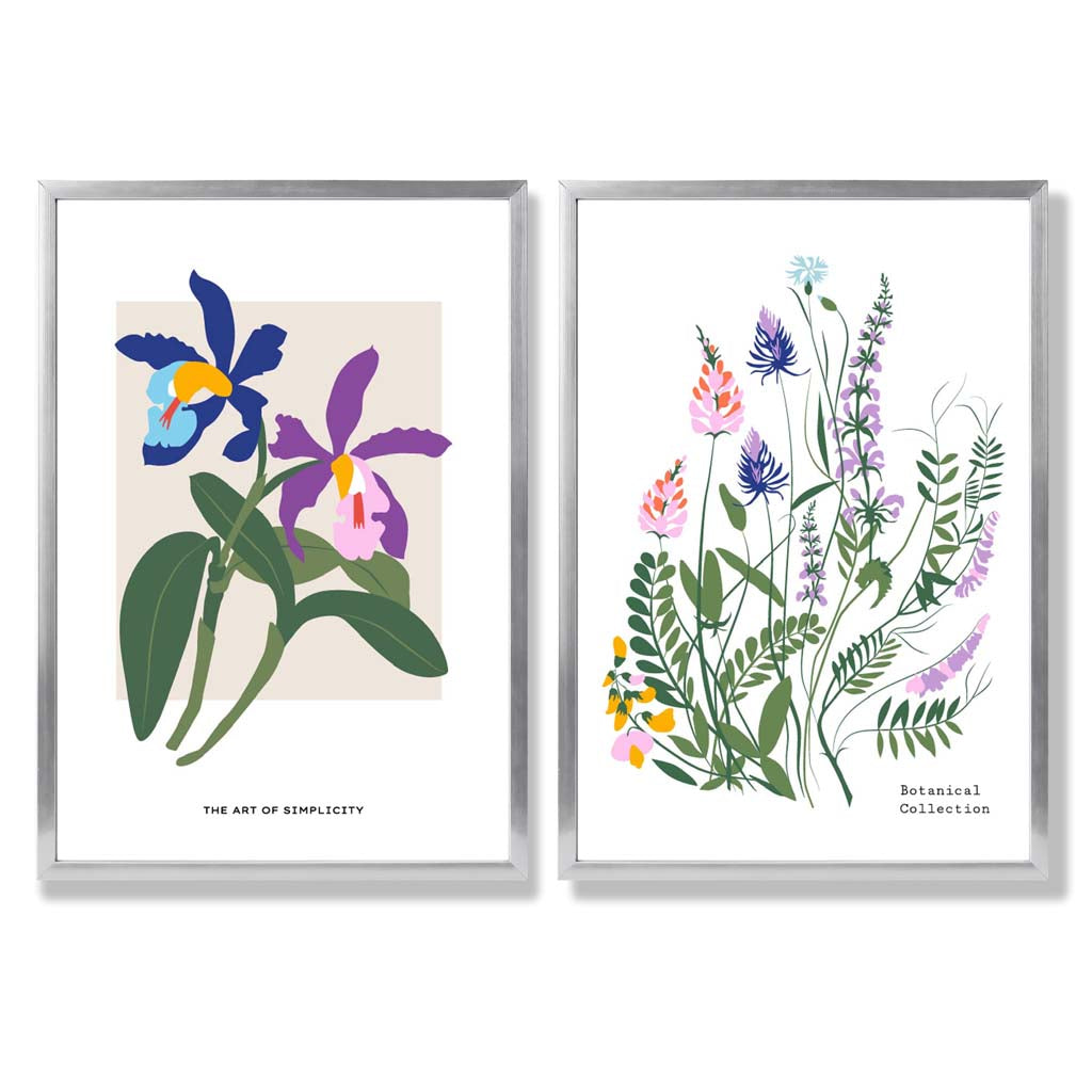 Frühling Blumen Kunstdruck Set für die Wanddekoration 9