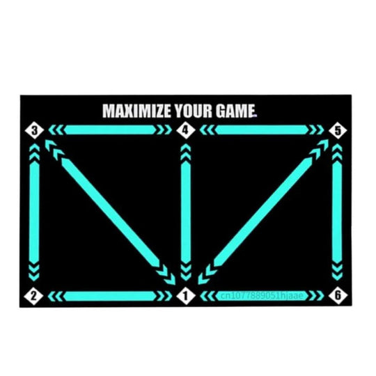 Fußballmatte für Techniktraining für Männer und Frauen, Rutschfest, Markierte Zonen, Kompakt 90 × 60 cm 0