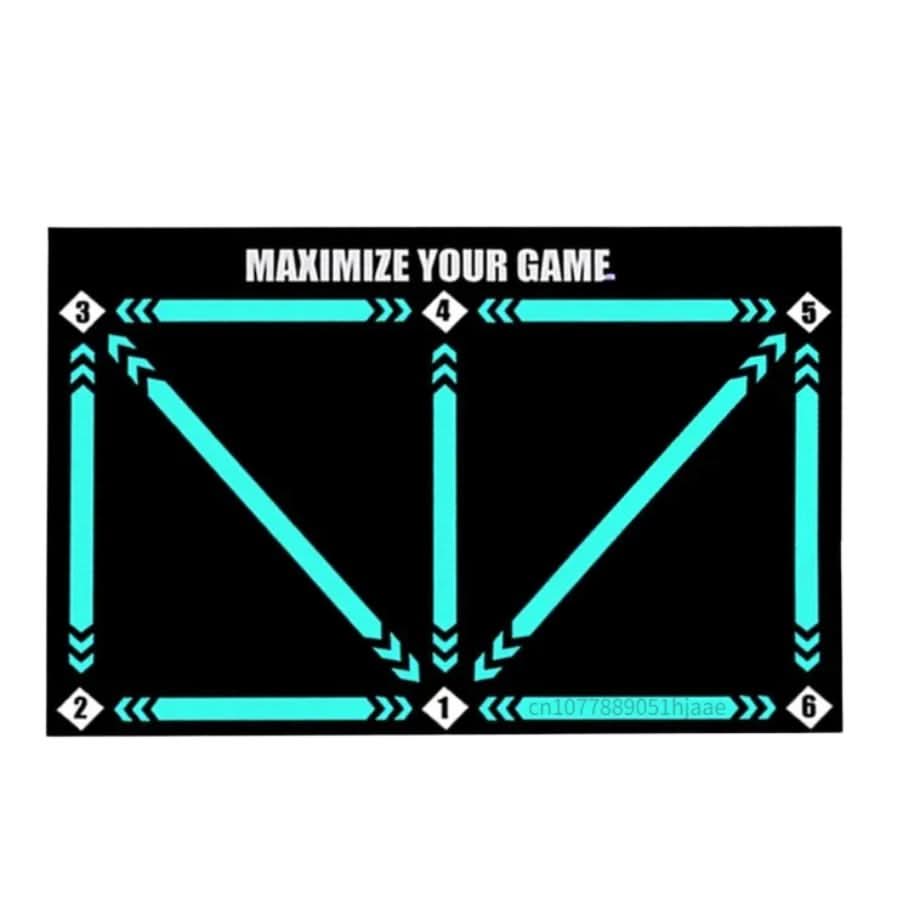 Fußballmatte für Techniktraining für Männer und Frauen, Rutschfest, Markierte Zonen, Kompakt 90 × 60 cm 7