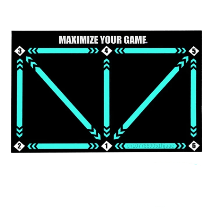 Fußballmatte für Techniktraining für Männer und Frauen, Rutschfest, Markierte Zonen, Kompakt 90 × 60 cm 8