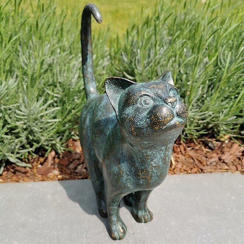 Garten Katze Statue Verspielt für Außenbereich Dekoration 2