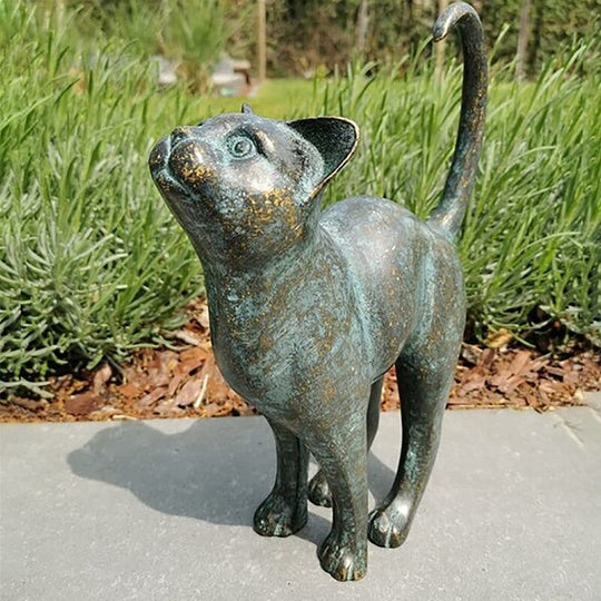 Garten Katze Statue Verspielt für Außenbereich Dekoration 4
