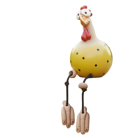 Gartenfigur Huhn Beweglich für kreative Dekoration 0