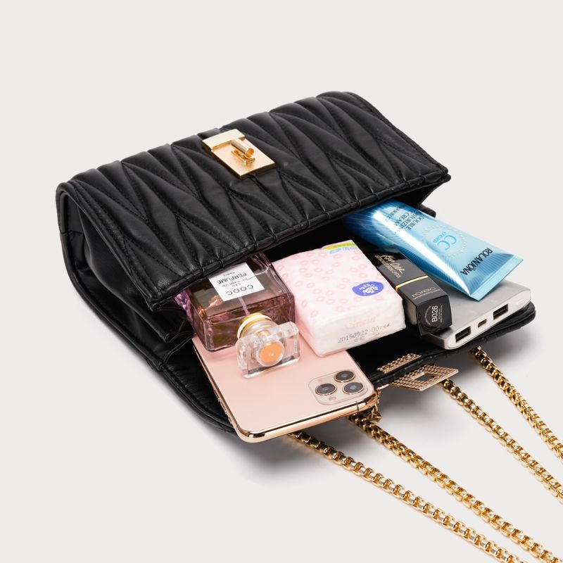 Geometrische Ledertasche Für Frauen