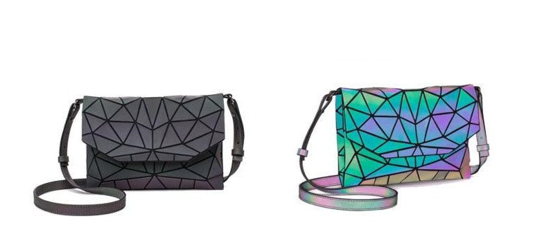 Geometrische Leuchtende Crossbody-Tasche