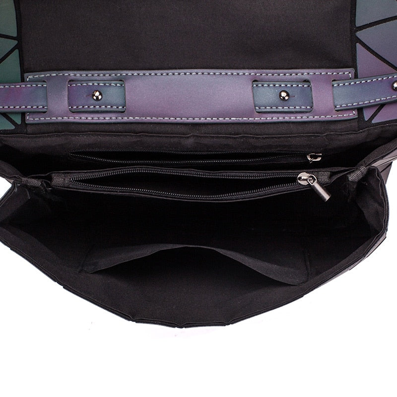 Geometrische Leuchtende Crossbody-Tasche