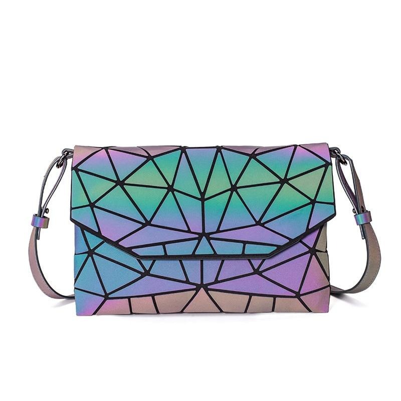 Geometrische Leuchtende Crossbody-Tasche