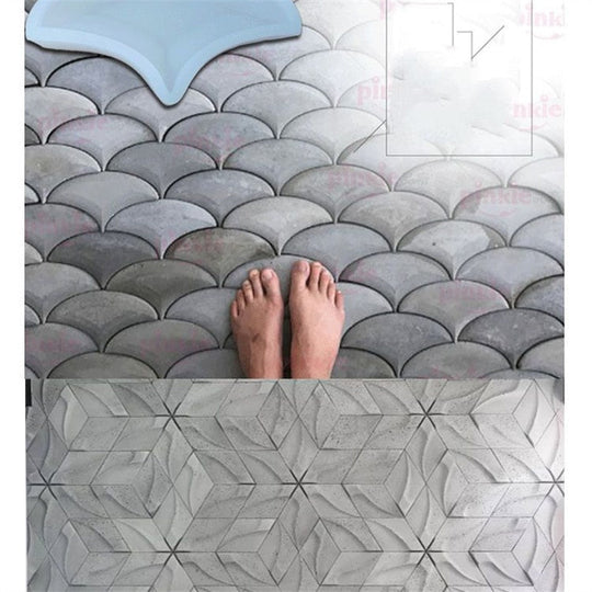 Geometrische Silikon Bodenform für kreative Designs 1
