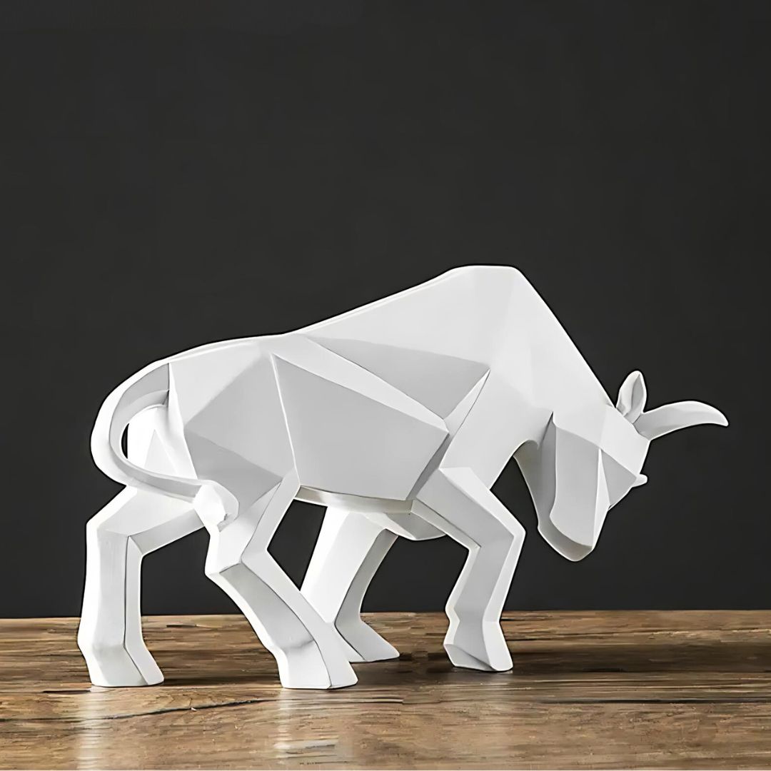 Geometrische Skulptur GeoBull aus langlebigem Material 2