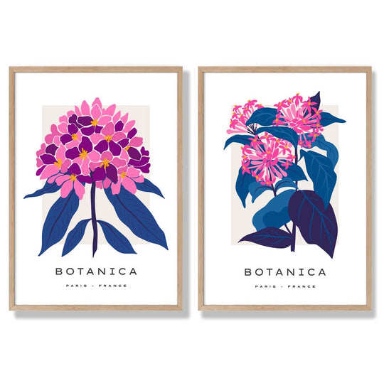 Gerahmtes Set mit 2 Kunstdrucken für den Sommer 6