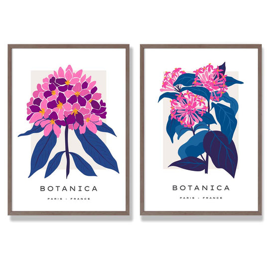 Gerahmtes Set mit 2 Kunstdrucken für den Sommer 7