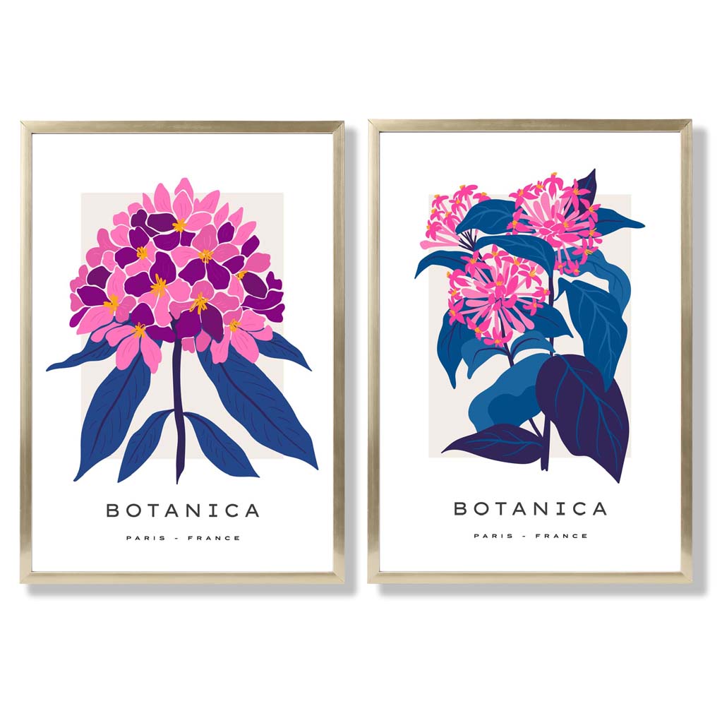 Gerahmtes Set mit 2 Kunstdrucken für den Sommer 8