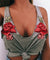 Gestickte Rose Damen Tanktop