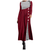 Gestreiftes Langärmeliges Patchwork-Kleid Für Damen