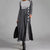 Gestreiftes Langärmeliges Patchwork-Kleid Für Damen