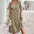 Variant image for Damen Kleid Floral Leicht Baumwolle für Sommerausflüge-19