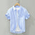 Herren Hemd Gestreift Sommer Baumwolle Casual 1