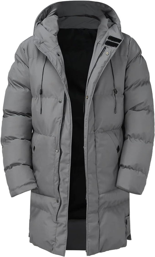 Herrenmantel Lang Dickes Design für Kalte Tage 4