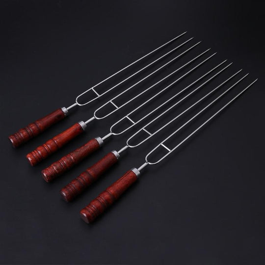 Grillgabel Set Für Männer Und Frauen - 5-teiliges Set Mit Tragetasche Für Outdoor-Aktivitäten 0