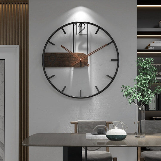 Große Wanduhr Modern für Wohnzimmer – Stilvolle Wanddekoration mit 40 cm Durchmesser 0