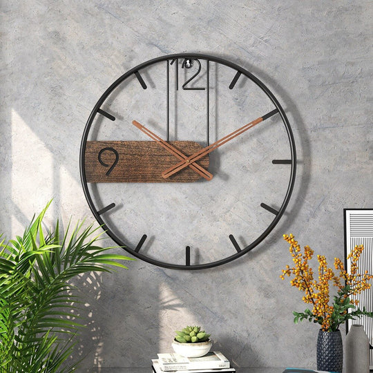 Große Wanduhr Modern für Wohnzimmer – Stilvolle Wanddekoration mit 40 cm Durchmesser 1