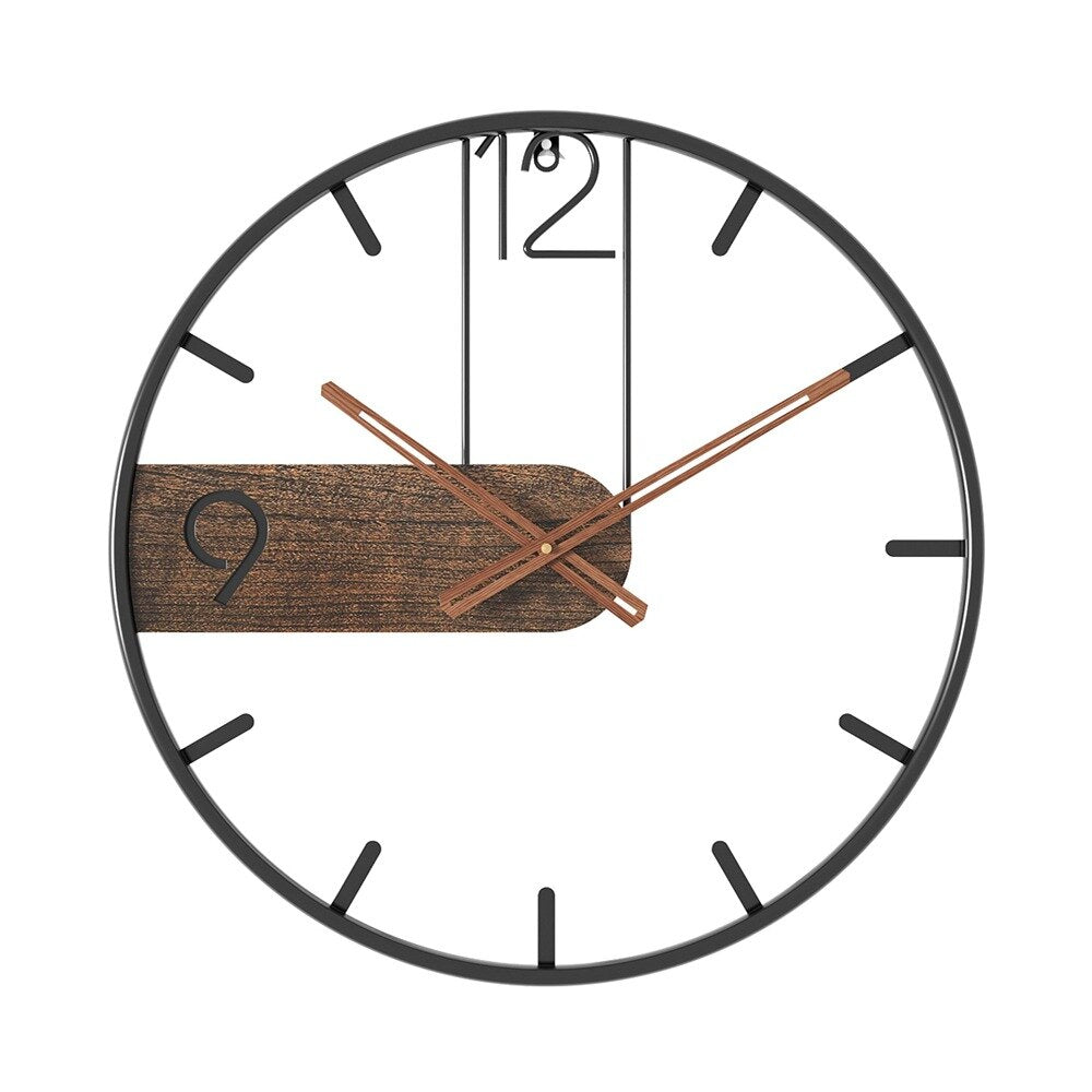 Große Wanduhr Modern für Wohnzimmer – Stilvolle Wanddekoration mit 40 cm Durchmesser 4