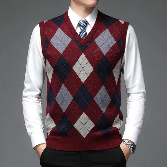 Variant image for Herrenpullover Westen Stil Baumwollmischung-13