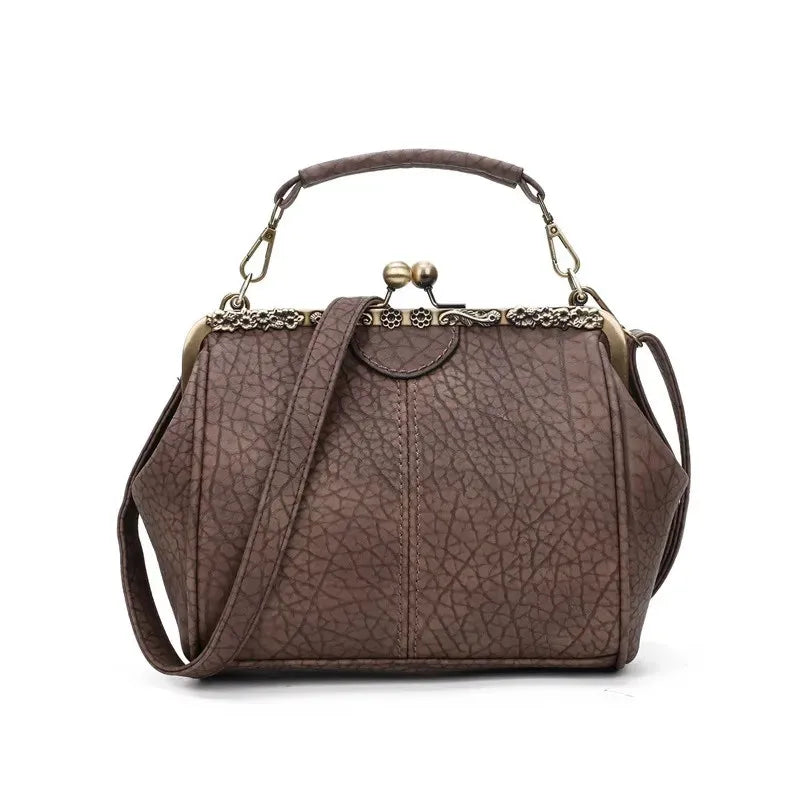 Damen Handtasche Clip Kunstleder Elegant Praktisch 3