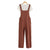 Damen Jumpsuit Lässiger Sommer Stil Atmungsaktive Baumwolle 5