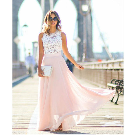 Damen Kleid Spitze Elegantes Festliches Kleid für Hochzeitsgast-2