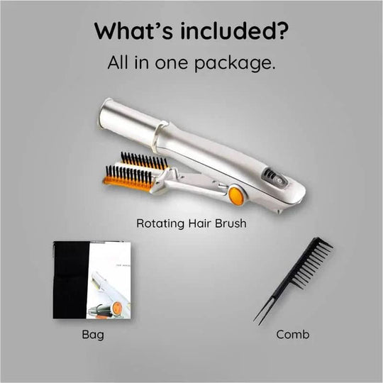 Haarbürste 2-in-1 Rotierend für Styling und Glätten 6