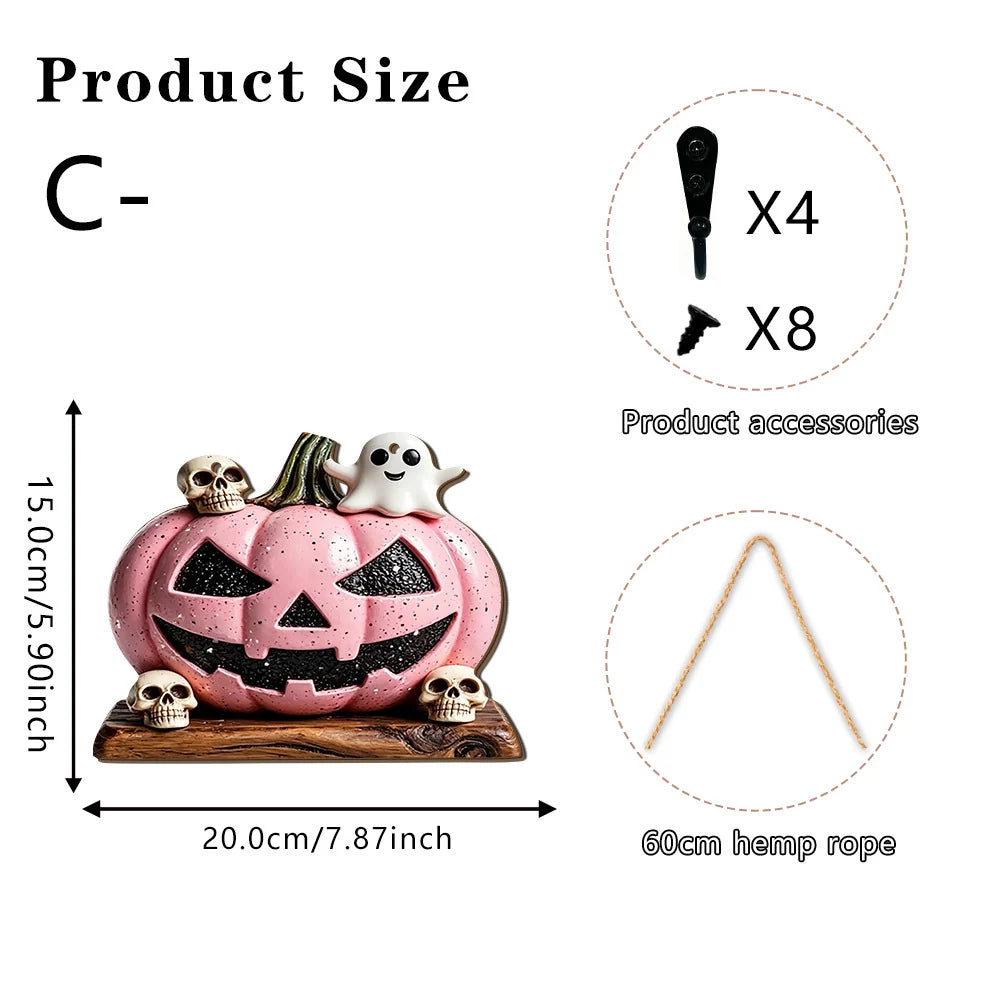 Halloween-Dekorationsfigur mit Hexenmotiven für Herbstfest 8