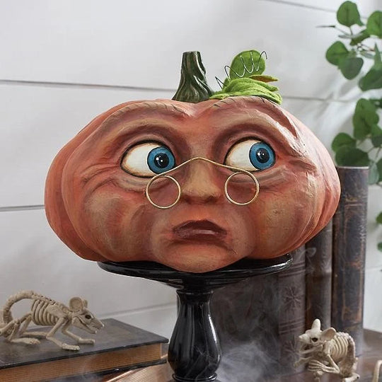 Halloween-Kürbisfigur mit humorvollem Design für Damen und Herren 11