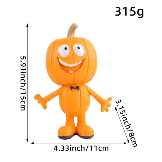 Halloween-Kürbisfigur mit humorvollem Design für Damen und Herren 7