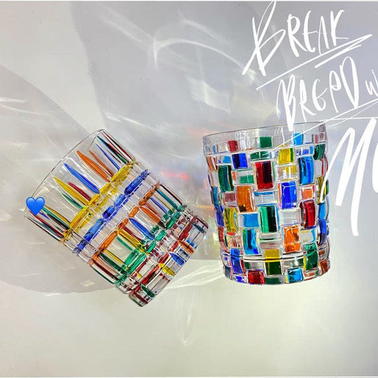Handbemaltes Glas Set für Stilvolle Getränke 5