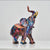 Handgefertigte Elefant-Skulptur Bunt Kunstharz Dekoration 1