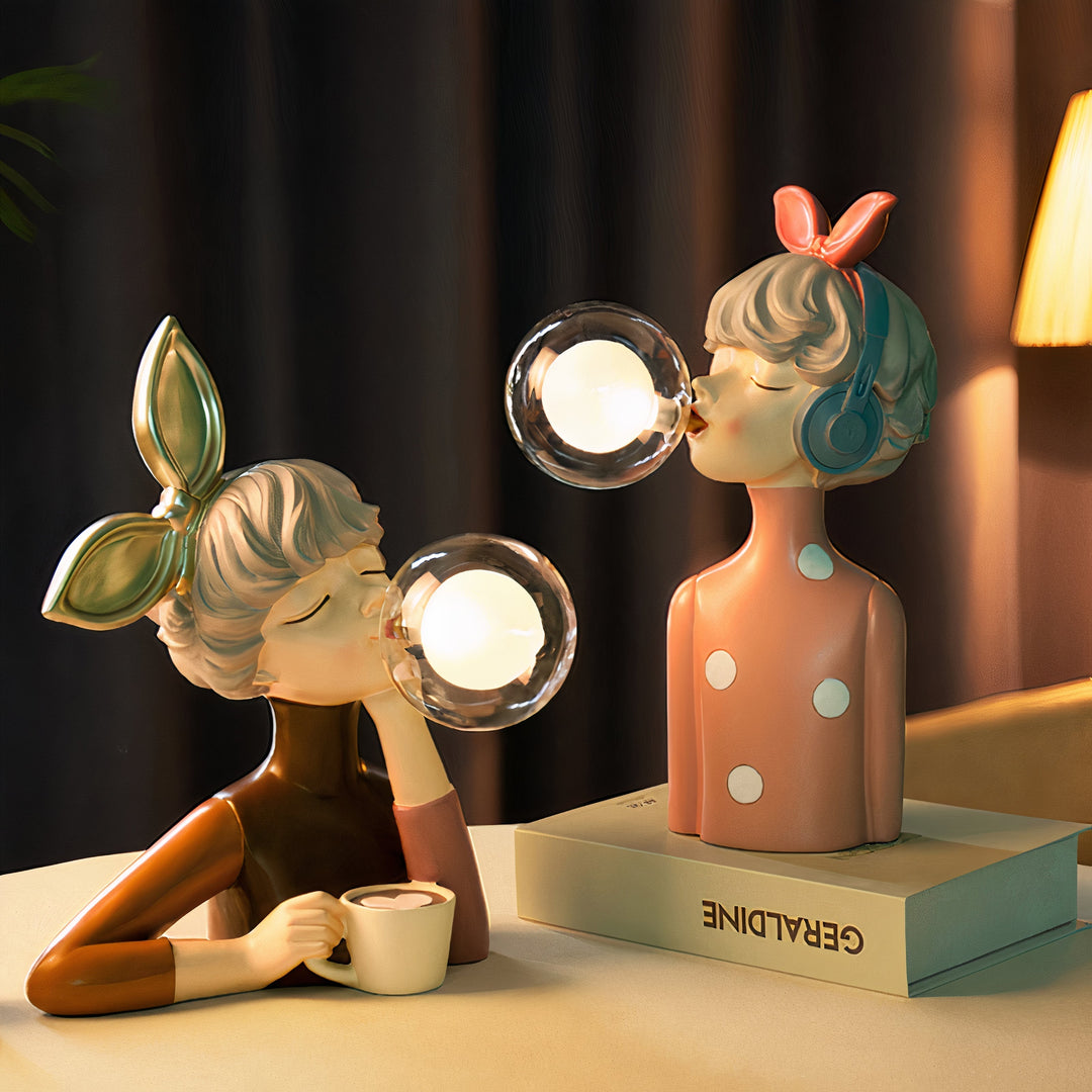 Handgefertigte Tischlampe Mit Kunstvollem Design Für Gemütliche Atmosphären 3