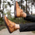 Handgenähte Vintage Lederstiefeletten