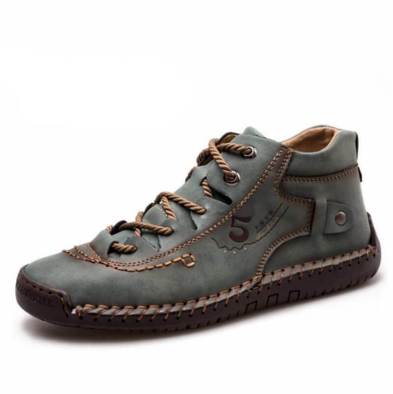 Handgenähte Vintage Lederstiefeletten