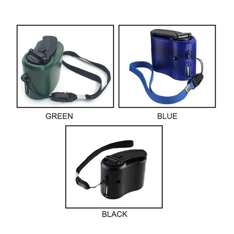 Handkurbel-Notladegerät mit USB und LED für Outdoor-Abenteuer 8