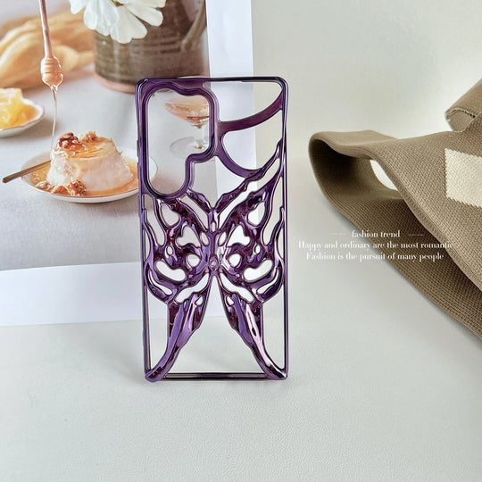 Handyhülle für Samsung Galaxy S24 S25 Ultra mit 3D Schmetterlingsdesign 10