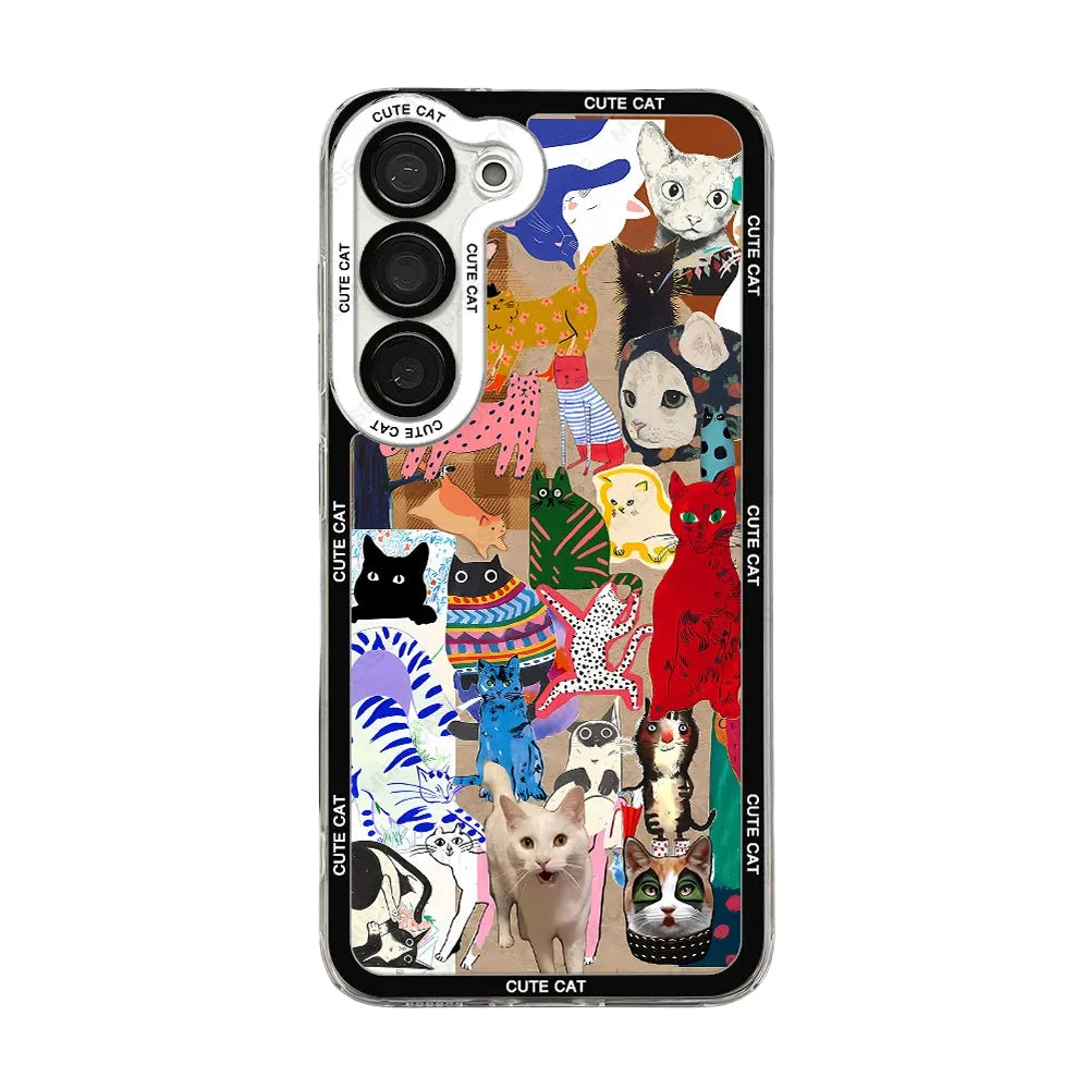 Handyhülle für Samsung Galaxy mit Katzenmotiv Charmant und Schützend 8
