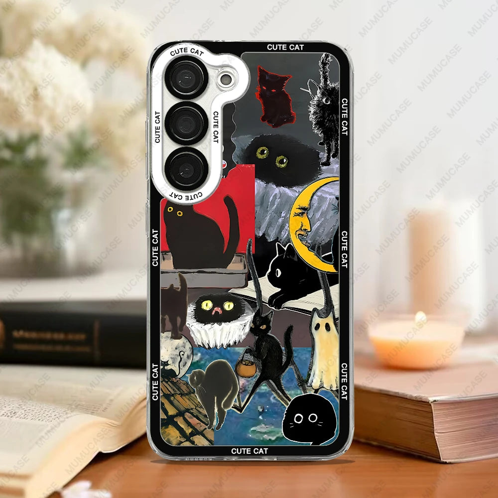Handyhülle für Samsung Galaxy mit Katzenmotiv Charmant und Schützend 9