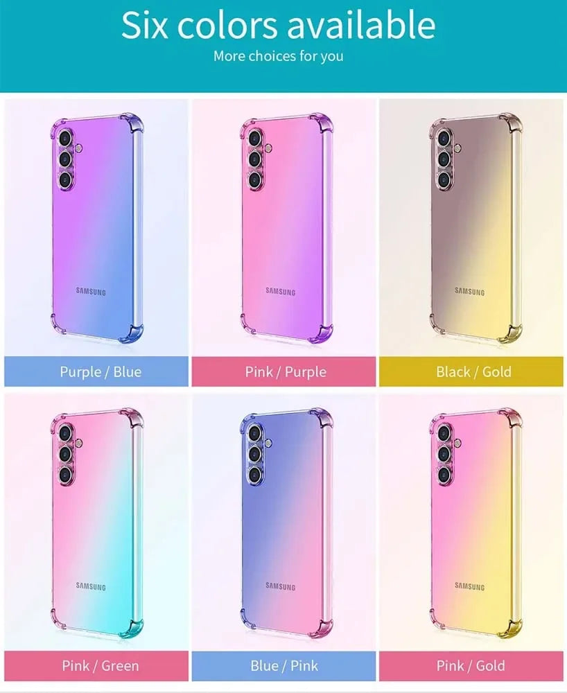 Handyhülle für Samsung S25 FE mit klarem Farbverlauf 1