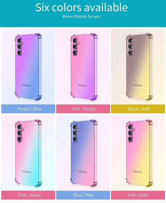 Handyhülle für Samsung S25 FE mit klarem Farbverlauf 1