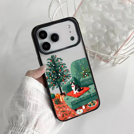 Handytasche für iPhone mit Schneeansicht und Landschaftsdesign 12