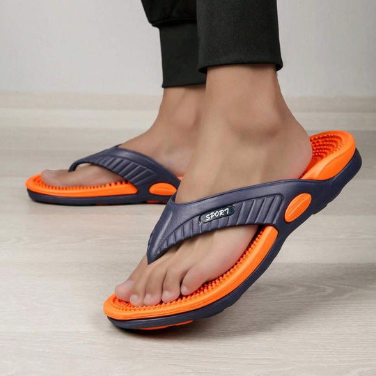Hausschuhe Herren Damen Sportlich Mit Rutschfester Sohle Und Flexiblem Riemen 2
